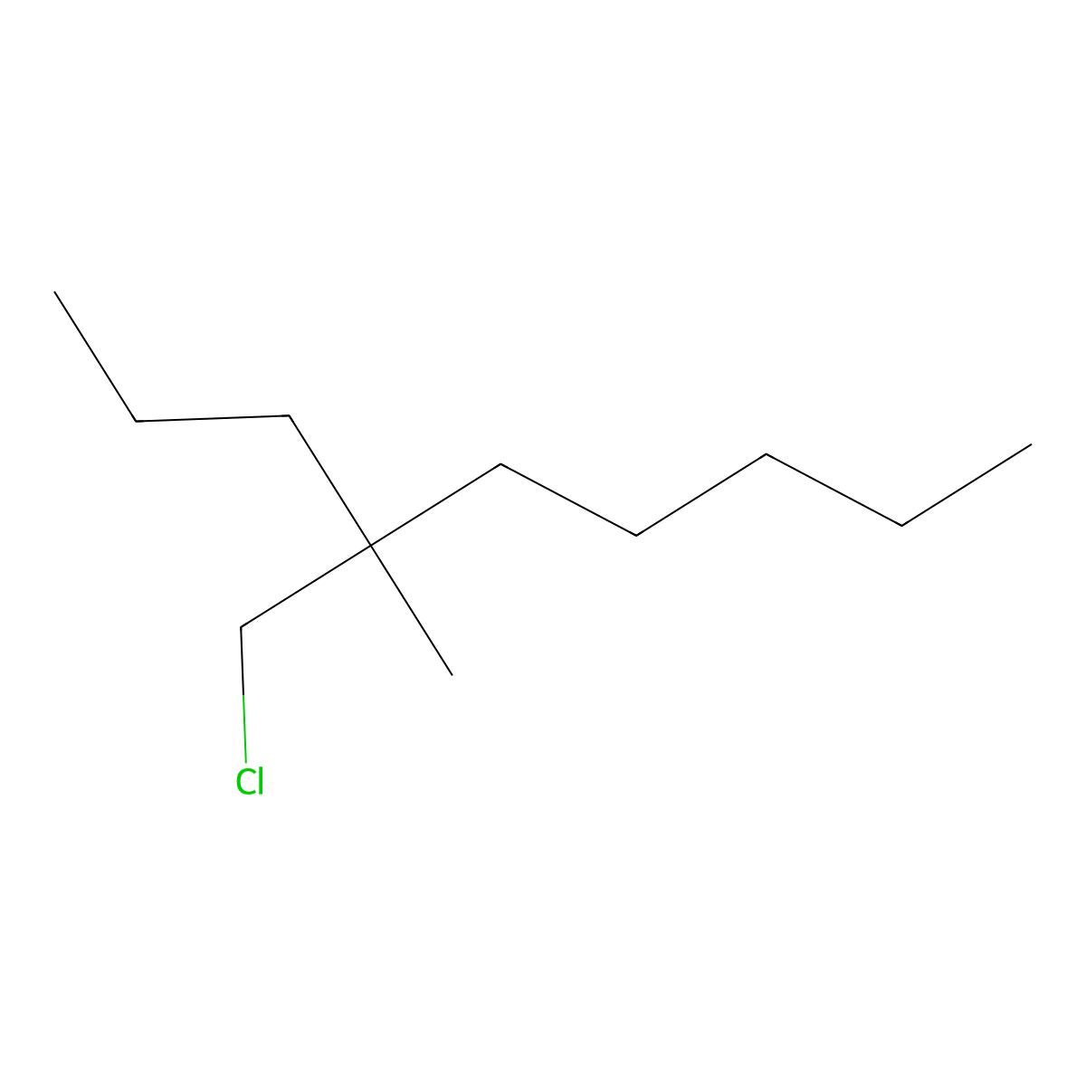 4-(Chloromethyl)-4-methylnonane molecular structure, CAS 1484319-25-6