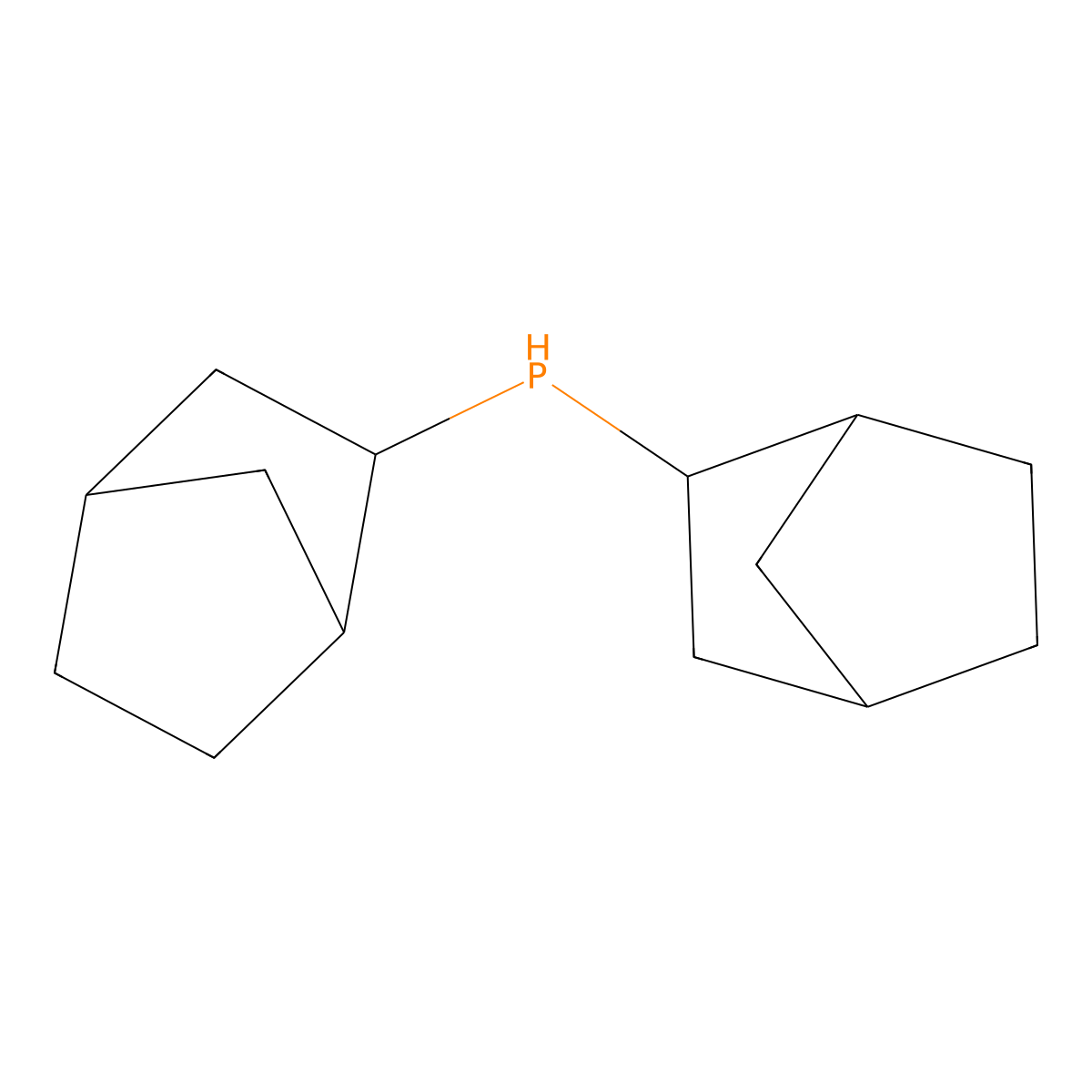 di-2-Norbornylphosphine molecular structure, CAS 148432-44-4