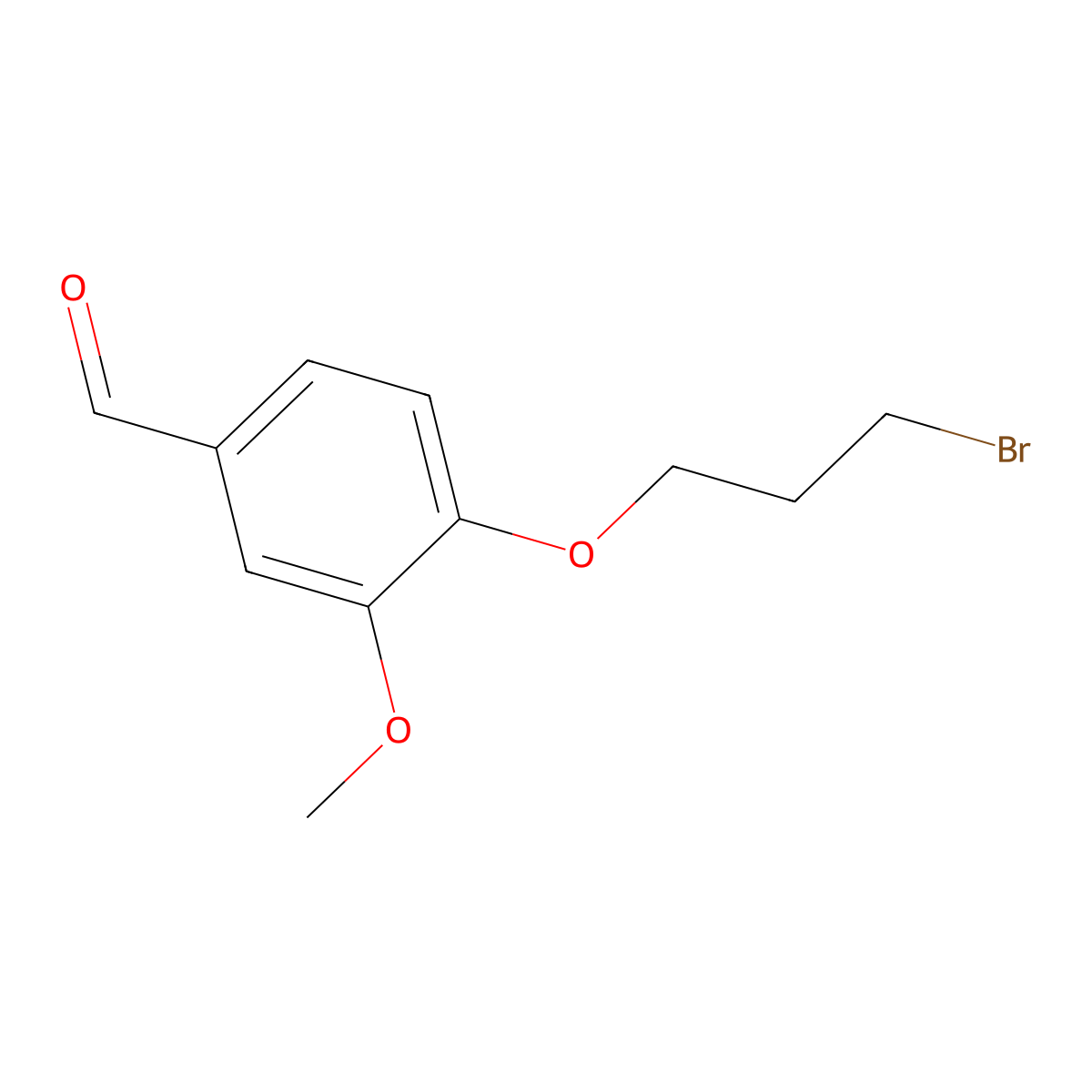 4-(3-Bromopropoxy)-3-methoxybenzaldehyde molecular structure, CAS 148433-00-5
