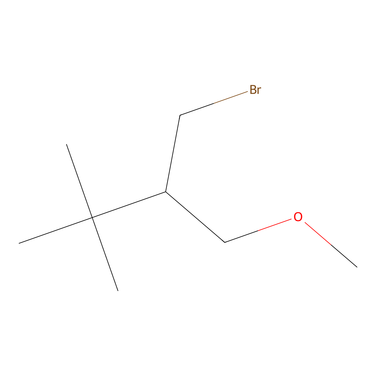 2-(Bromomethyl)-1-methoxy-3,3-dimethylbutane molecular structure, CAS 1484362-31-3