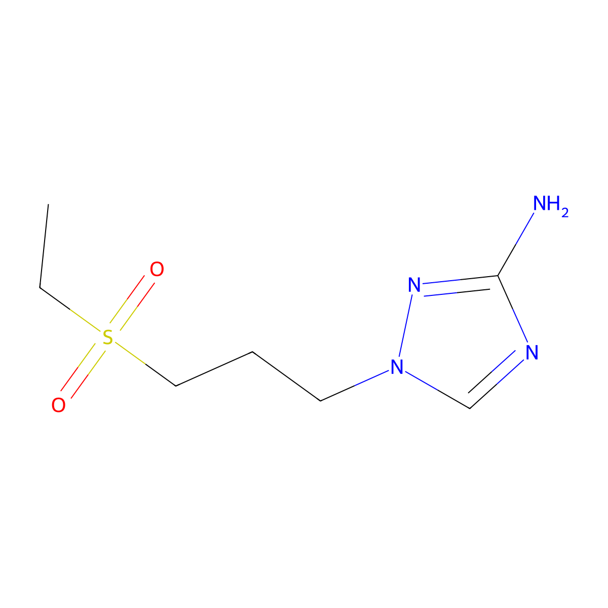 1-(3-(Ethylsulfonyl)propyl)-1h-1,2,4-triazol-3-amine molecular structure, CAS 1484377-78-7