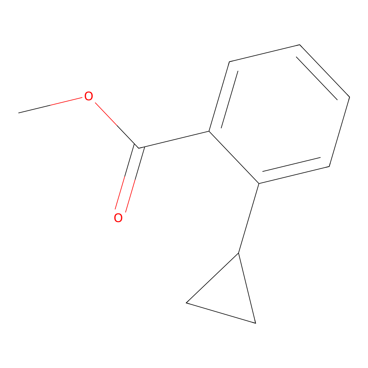 Methyl 2-Cyclopropylbenzoate molecular structure, CAS 148438-01-1