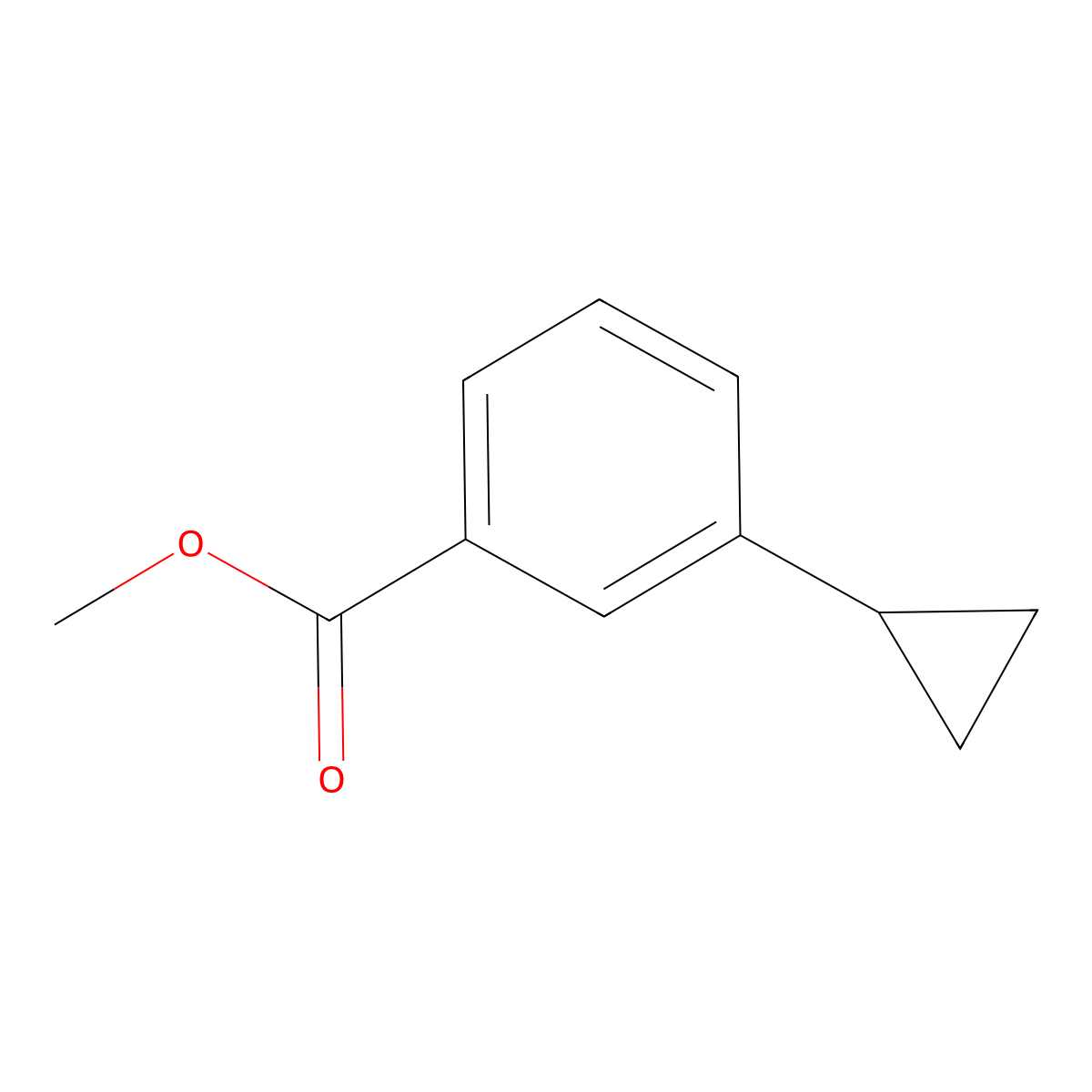 Methyl 3-cyclopropylbenzoate molecular structure, CAS 148438-02-2