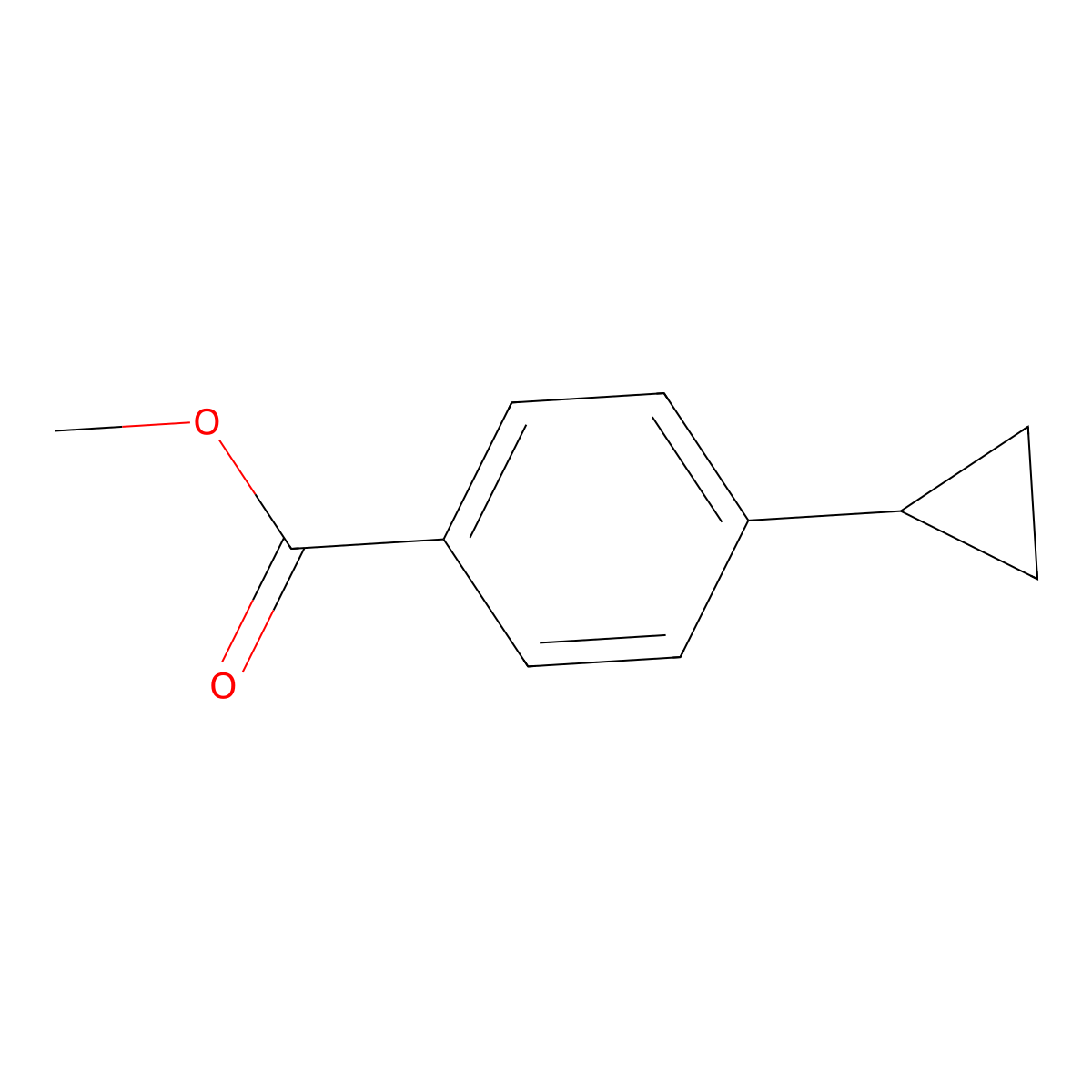 Methyl 4-cyclopropylbenzoate molecular structure, CAS 148438-03-3