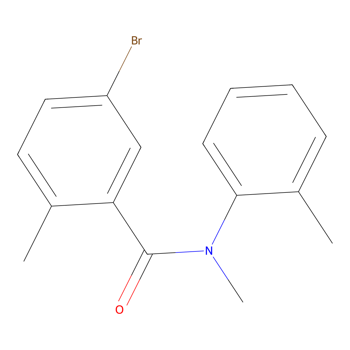5-bromo-N,2-dimethyl-N-(2-methylphenyl)benzamide molecular structure, CAS 1484380-94-0