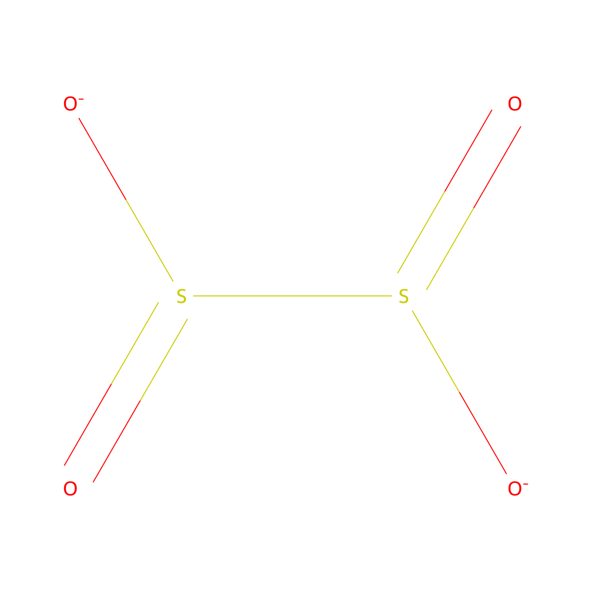 Dithionite molecular structure, CAS 14844-07-6