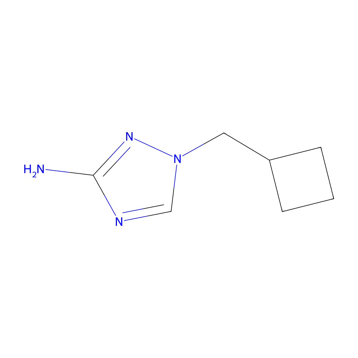 1-(cyclobutylmethyl)-1H-1,2,4-triazol-3-amine molecular structure, CAS 1484416-45-6