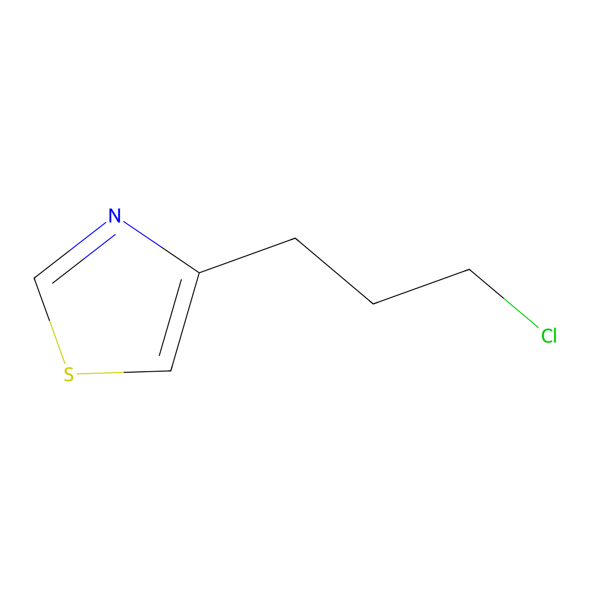 4-(3-Chloropropyl)-1,3-thiazole molecular structure, CAS 1484416-75-2