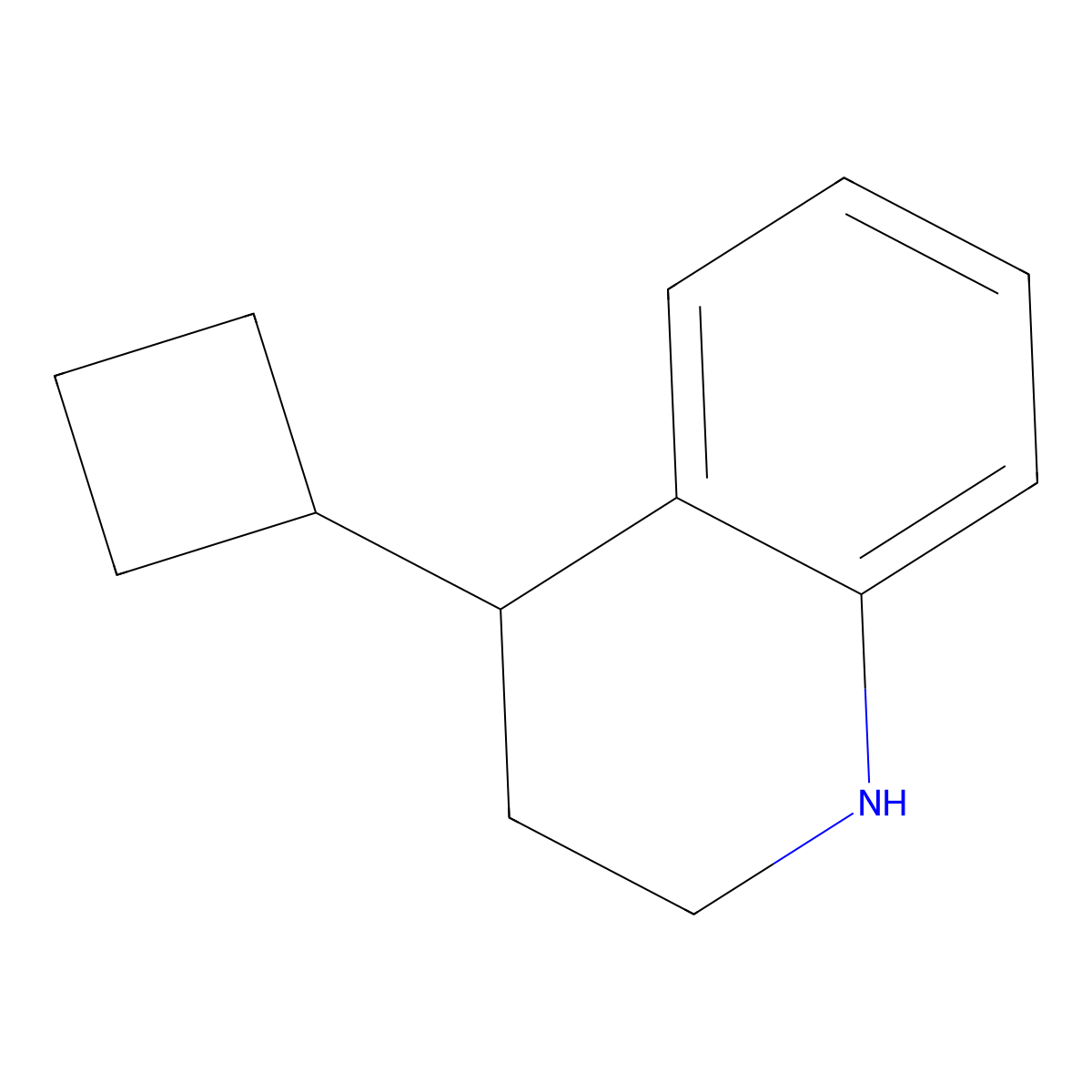 4-Cyclobutyl-1,2,3,4-tetrahydroquinoline molecular structure, CAS 1484472-86-7