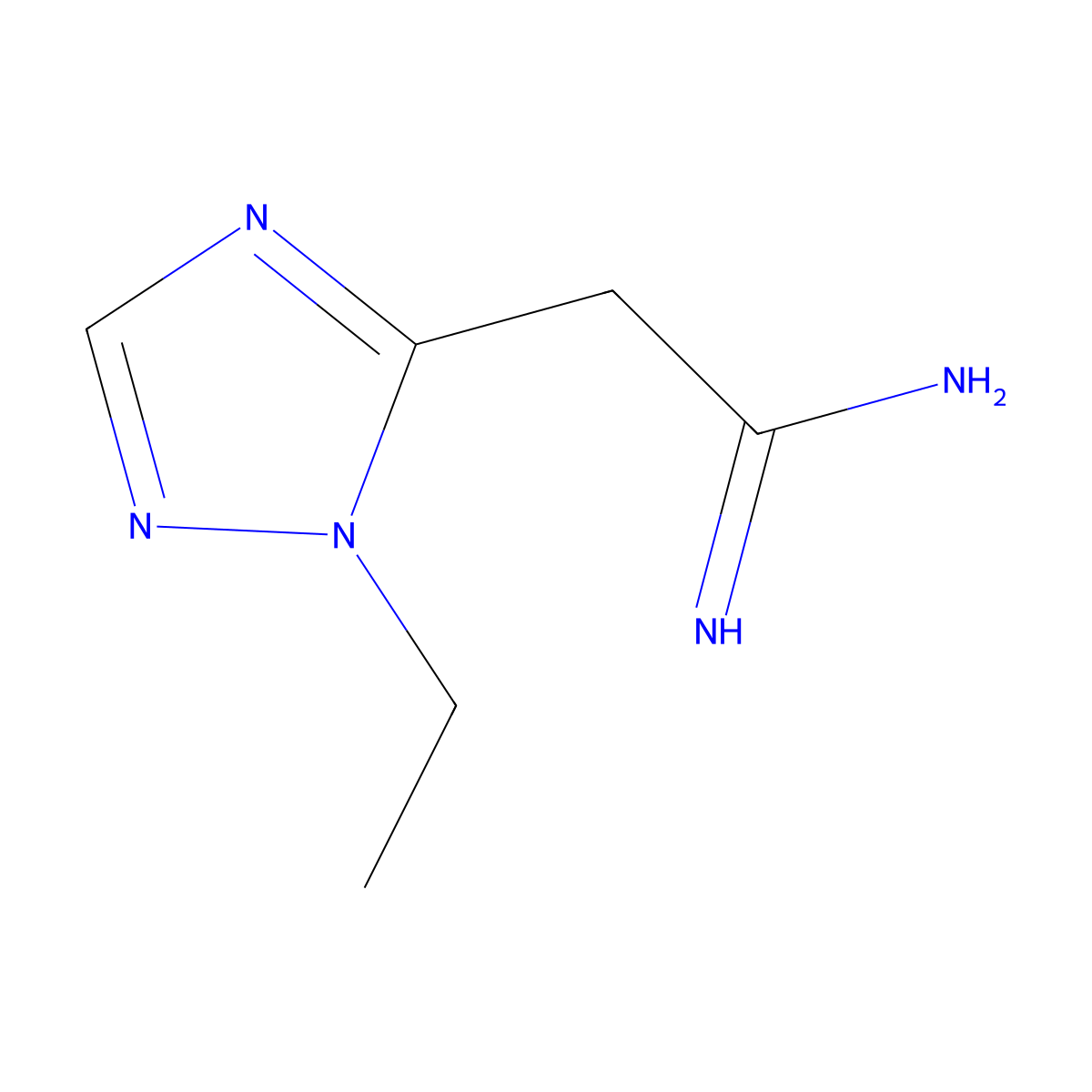 2-(1-Ethyl-1h-1,2,4-triazol-5-yl)acetimidamide molecular structure, CAS 1484497-42-8