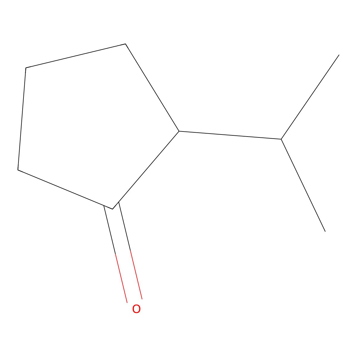 2-Isopropylcyclopentanone molecular structure, CAS 14845-55-7