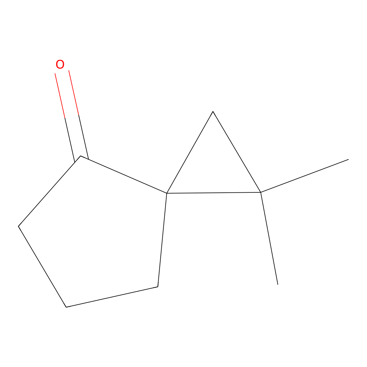 1,1-Dimethylspiro[2.4]heptan-4-one molecular structure, CAS 14845-56-8