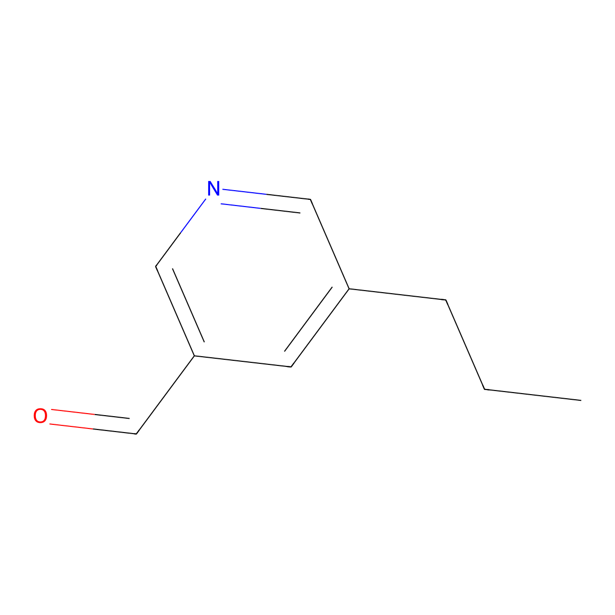 5-Propylpyridine-3-carbaldehyde molecular structure, CAS 1484509-86-5
