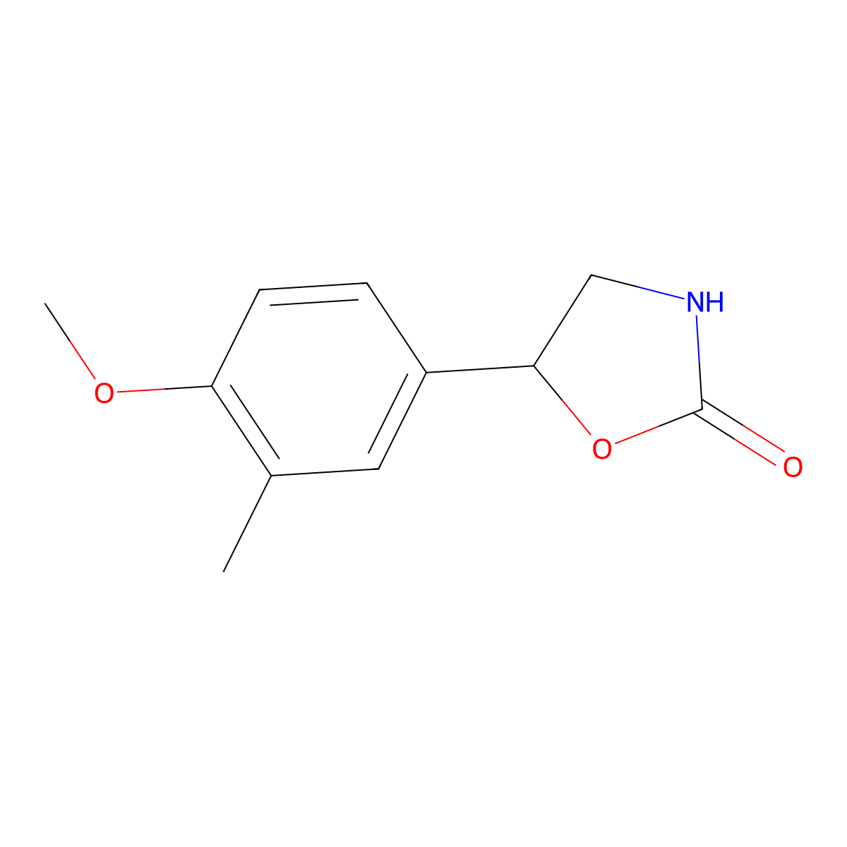 5-(4-Methoxy-3-methylphenyl)oxazolidin-2-one molecular structure, CAS 1484539-97-0