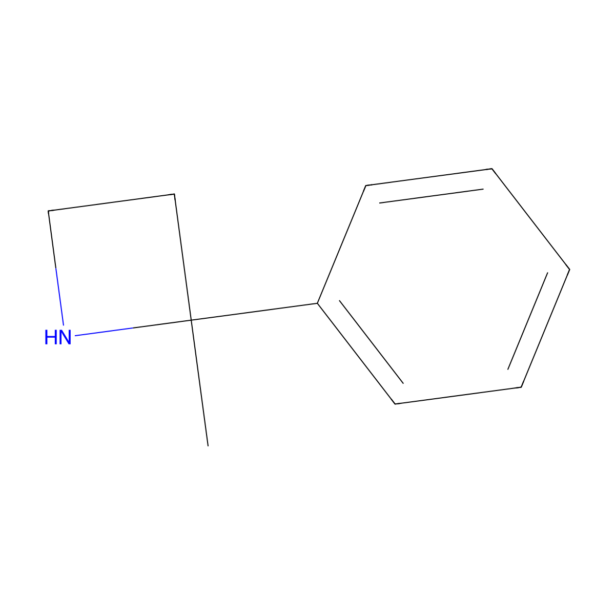 2-Methyl-2-phenylazetidine molecular structure, CAS 1484541-53-8