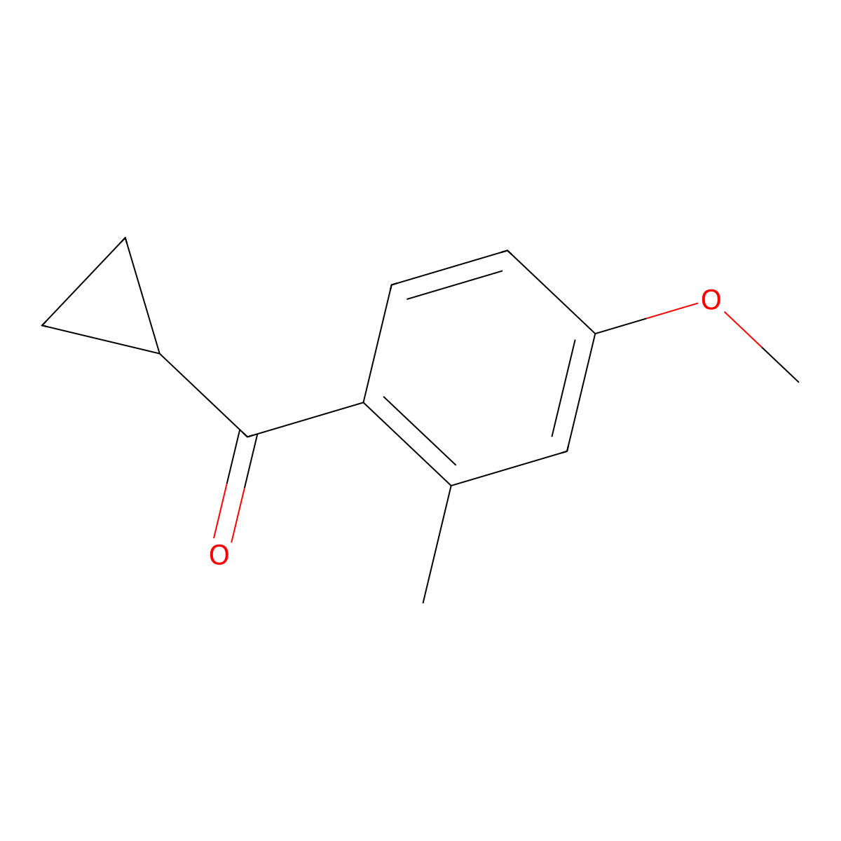 Cyclopropyl(4-methoxy-2-methylphenyl)methanone molecular structure, CAS 1484542-81-5