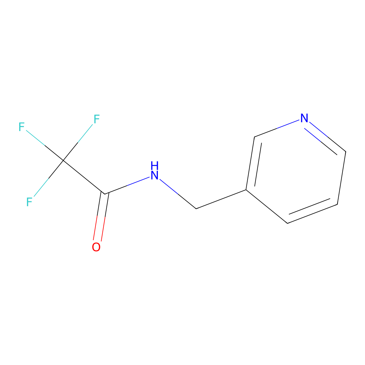 2,2,2-trifluoro-N-(pyridin-3-ylmethyl)acetamide molecular structure, CAS 148458-88-2