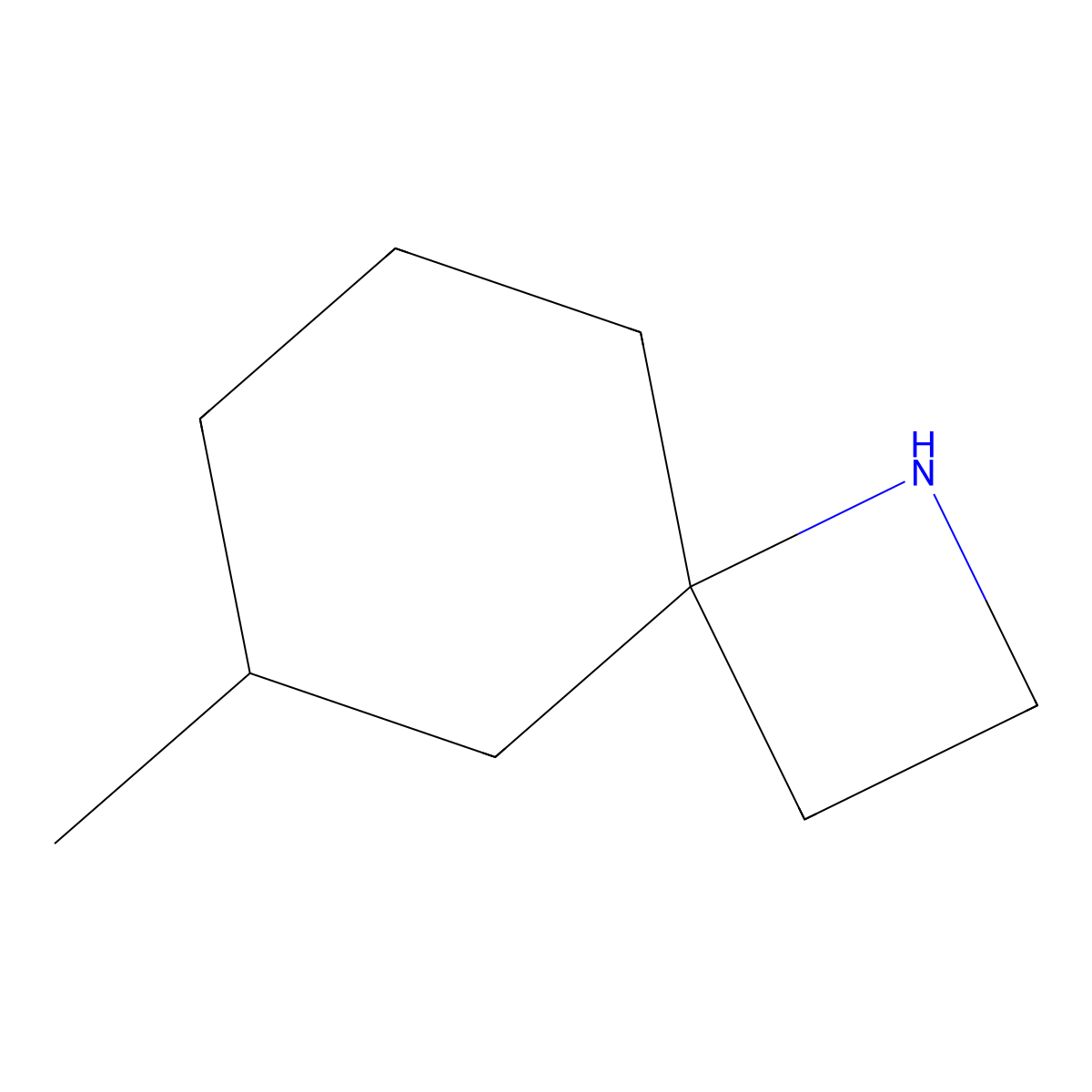 6-Methyl-1-azaspiro[3.5]nonane molecular structure, CAS 1484582-31-1
