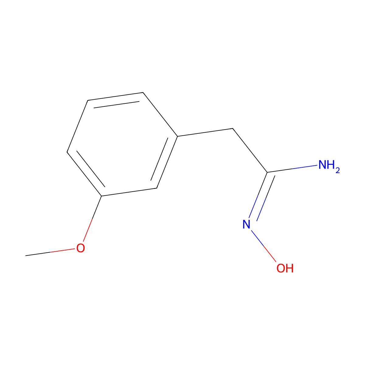 2-(3-Methoxyphenyl)-N'-hydroxyethanimidamide molecular structure, CAS 148459-03-4