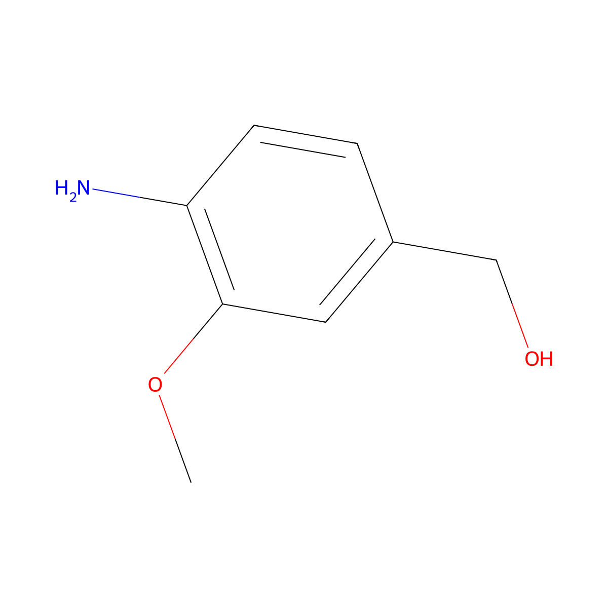 (4-Amino-3-methoxyphenyl)methanol molecular structure, CAS 148459-54-5