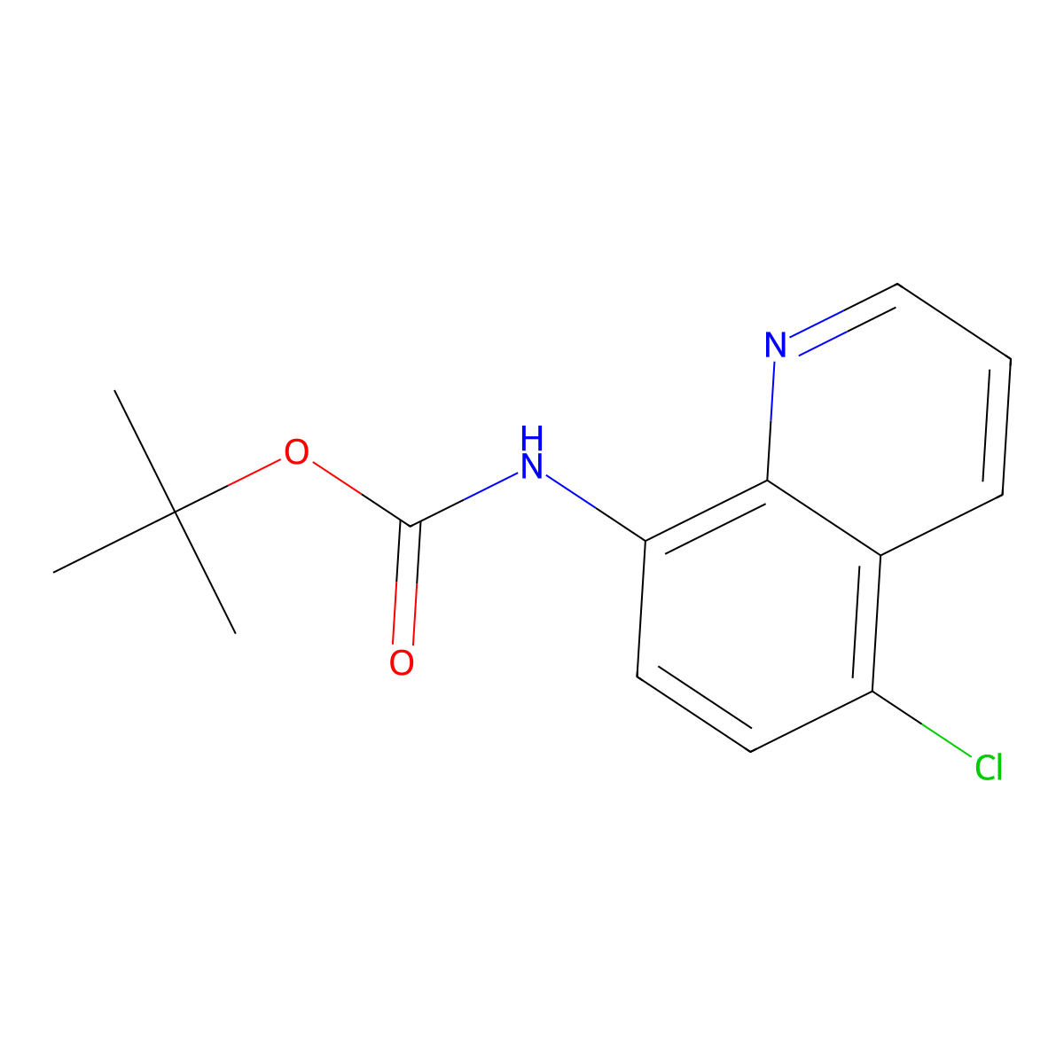 tert-butyl N-(5-chloroquinolin-8-yl)carbamate molecular structure, CAS 1484591-53-8