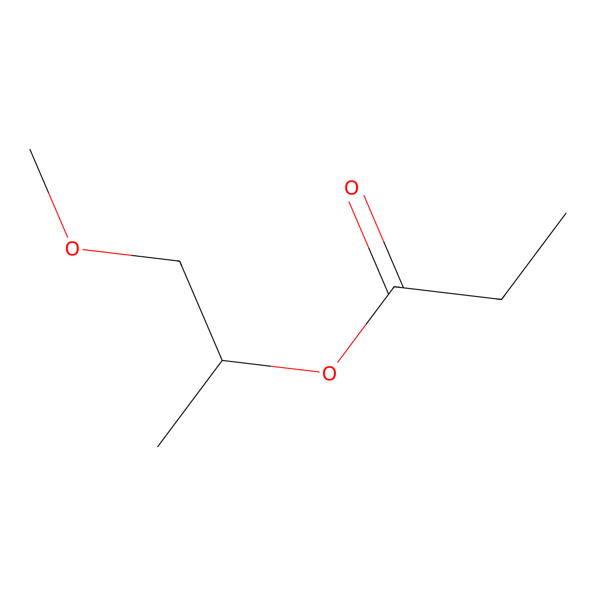 2-Propanol, 1-methoxy-, 2-propanoate molecular structure, CAS 148462-57-1