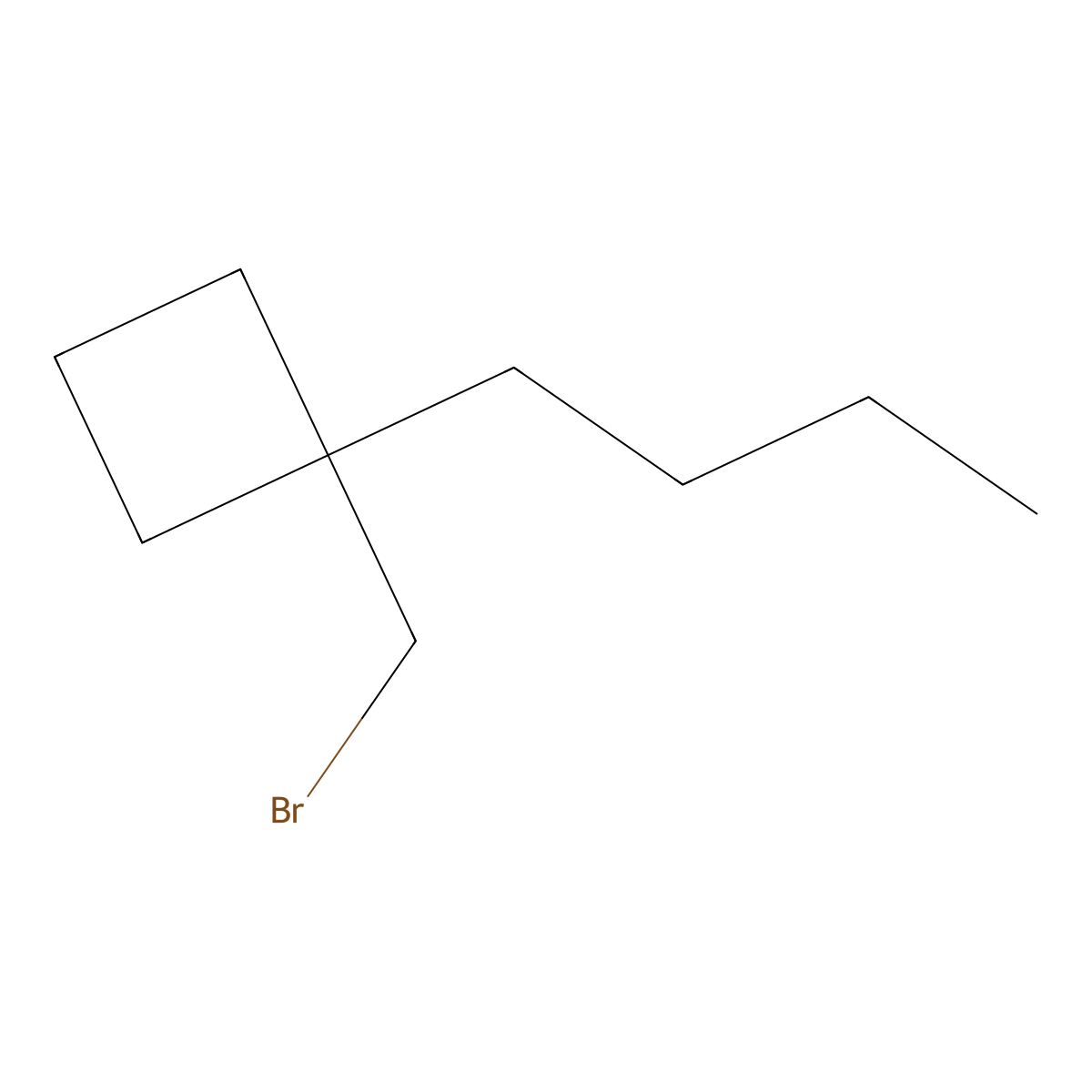 1-(Bromomethyl)-1-butylcyclobutane molecular structure, CAS 1484650-44-3