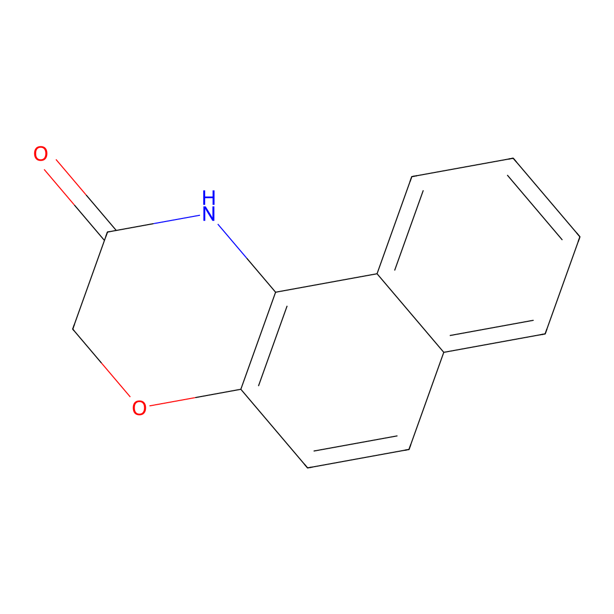 1H-naphth(2,1-b)(1,4)oxazin-2(3H)-one molecular structure, CAS 14847-35-9