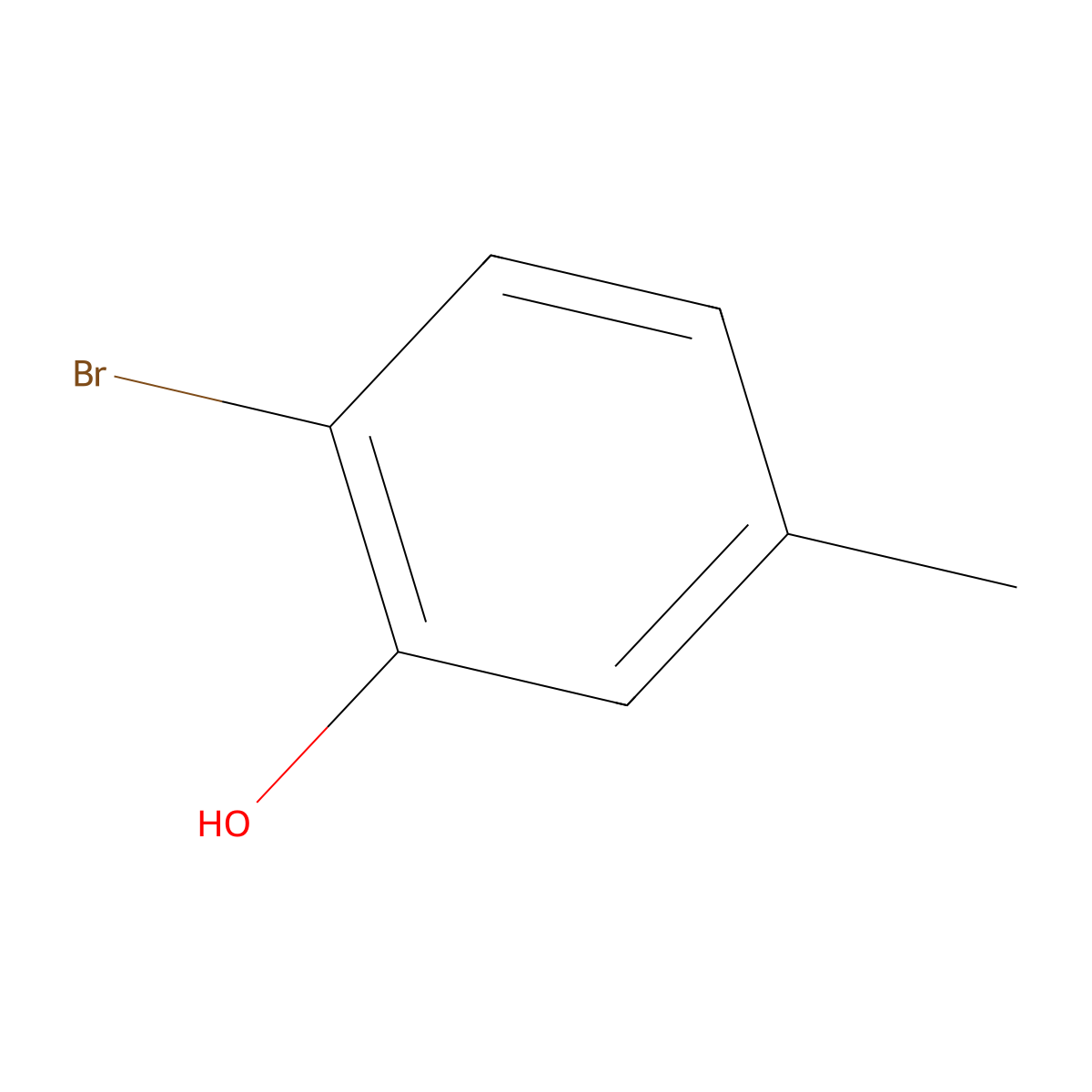 2-Bromo-5-methylphenol molecular structure, CAS 14847-51-9