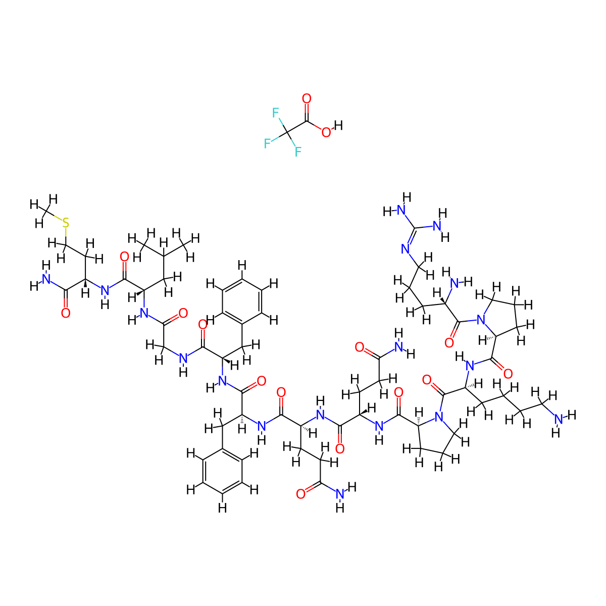 Substance P TFA molecular structure, CAS 148470-19-3