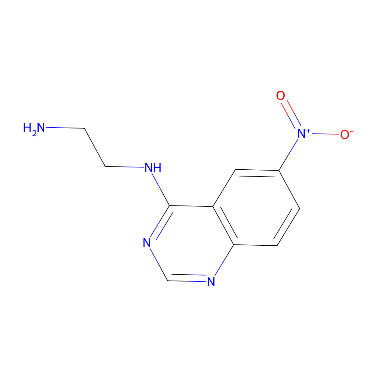n1-(6-Nitroquinazolin-4-yl)ethane-1,2-diamine molecular structure, CAS 1484715-27-6