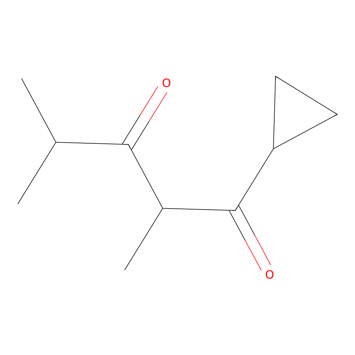 1-Cyclopropyl-2,4-dimethylpentane-1,3-dione molecular structure, CAS 1484760-29-3