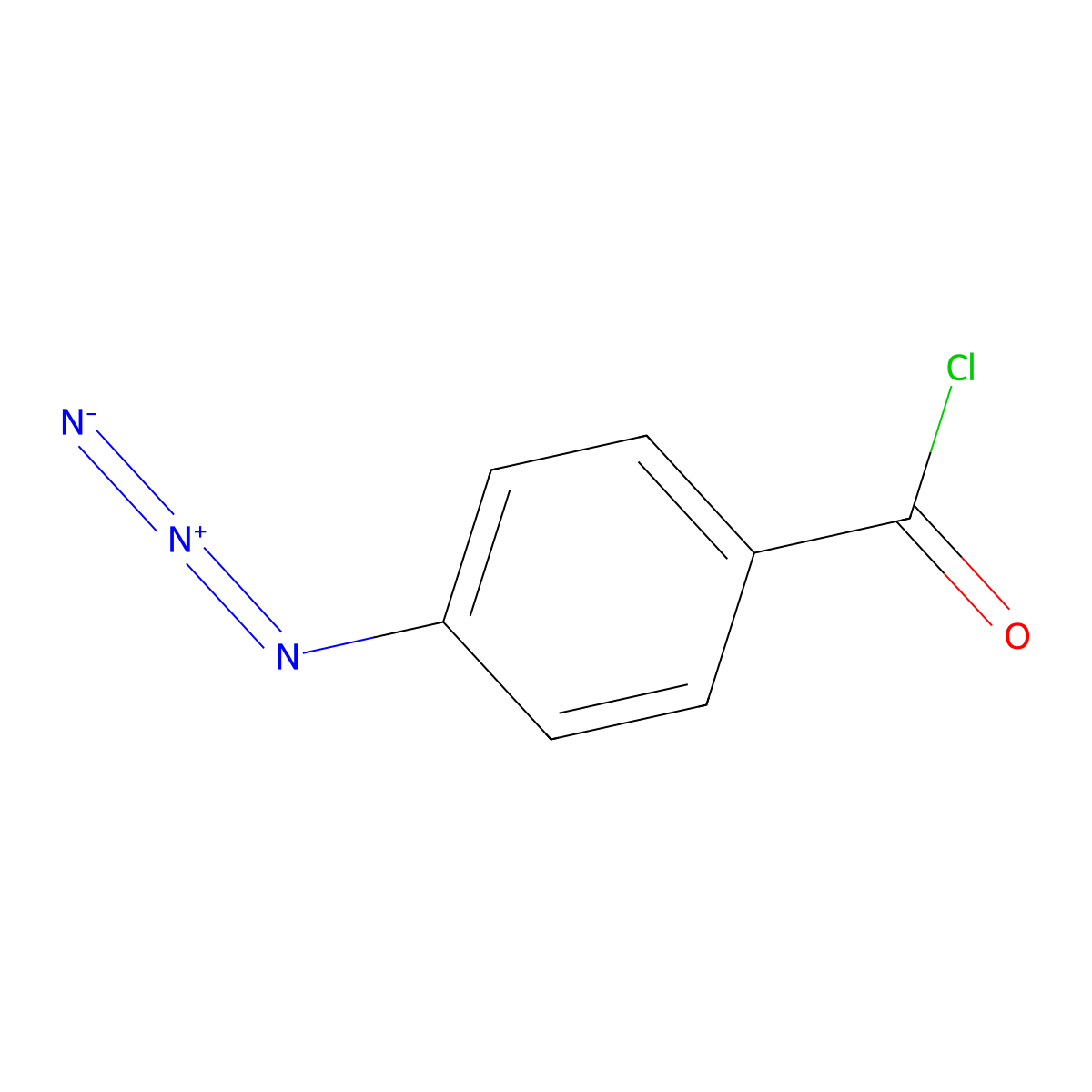 4-Azidobenzoyl chloride molecular structure, CAS 14848-01-2
