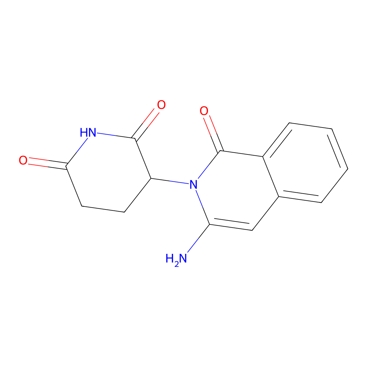 3-(3-Amino-1-oxoisoquinolin-2-yl)piperidine-2,6-dione molecular structure, CAS 1484840-16-5