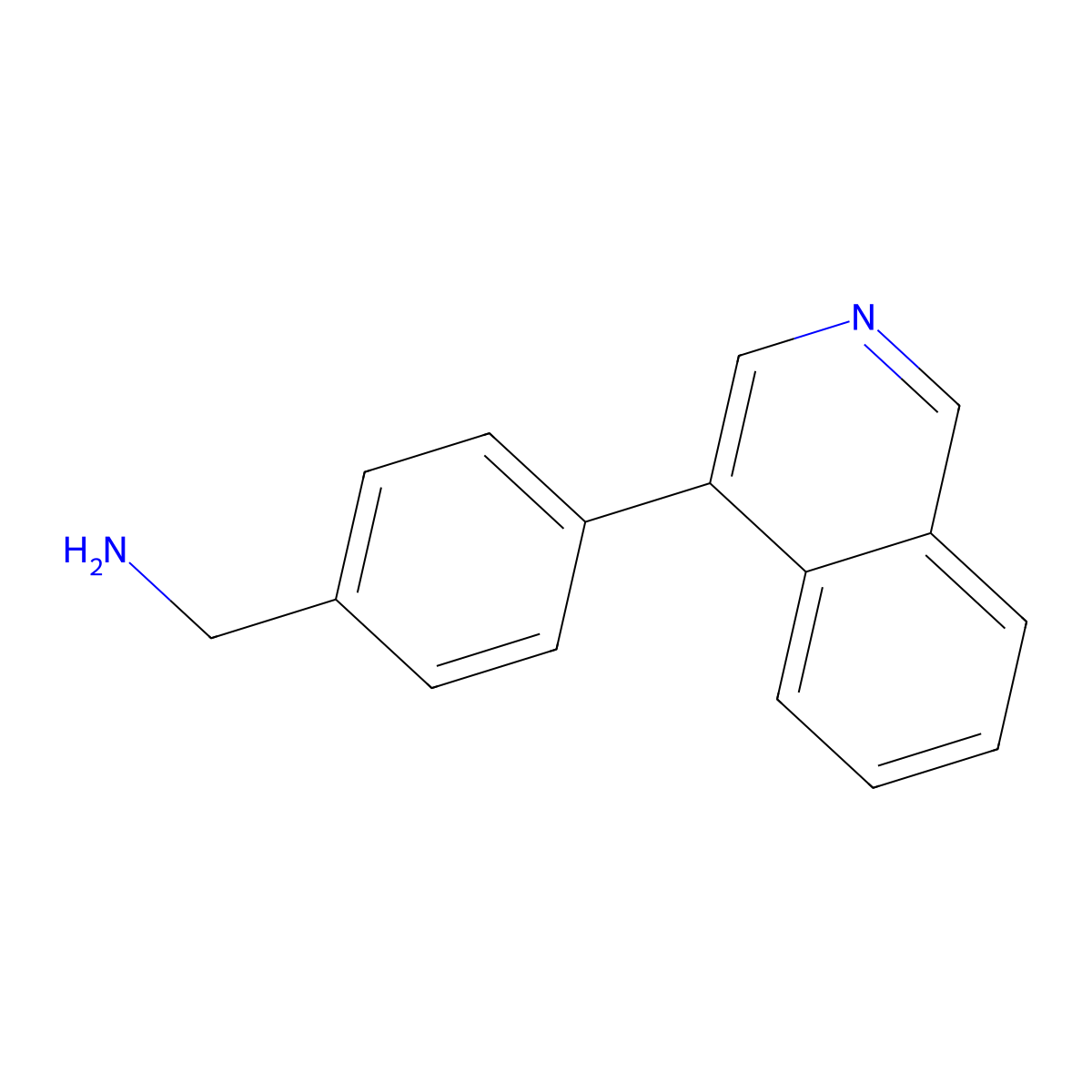 4-Isoquinolin-4-yl-benzylamine molecular structure, CAS 1484841-44-2
