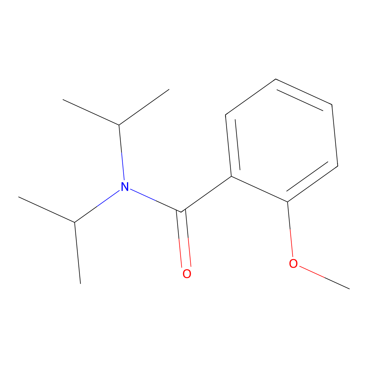 Benzamide, 2-methoxy-N,N-bis(1-methylethyl)- molecular structure, CAS 148491-00-3