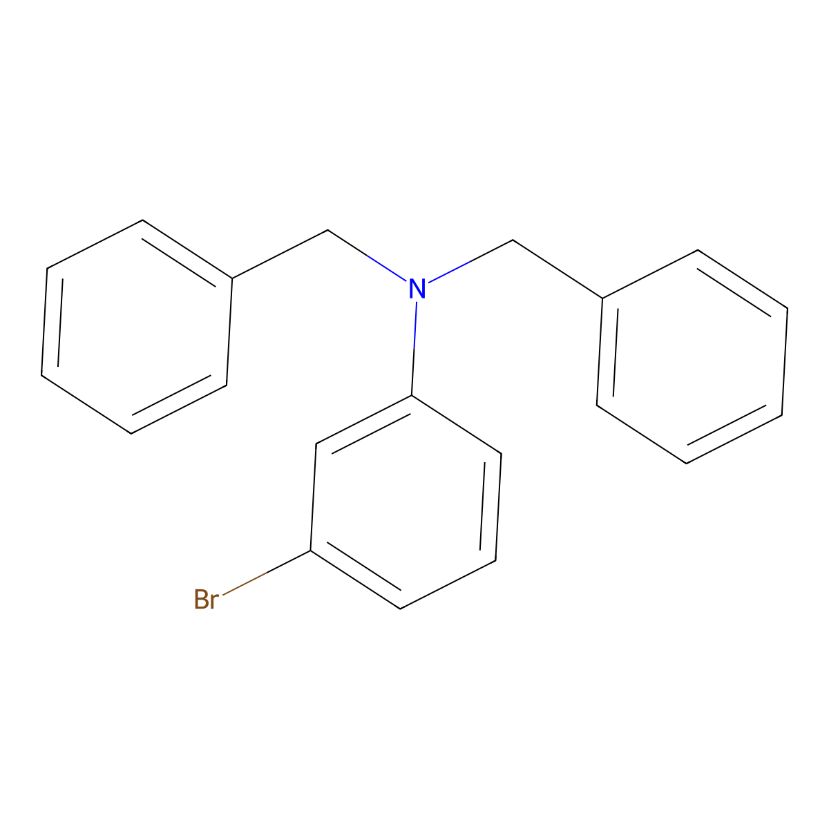 N,N-Dibenzyl-3-bromoaniline molecular structure, CAS 148491-07-0