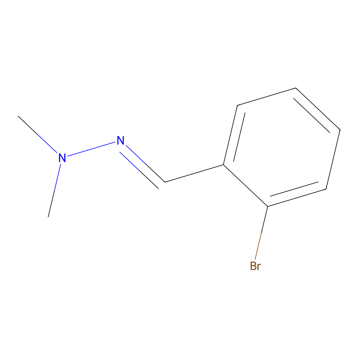 2-Bromobenzaldehyde dimethylhydrazone molecular structure, CAS 148492-28-8