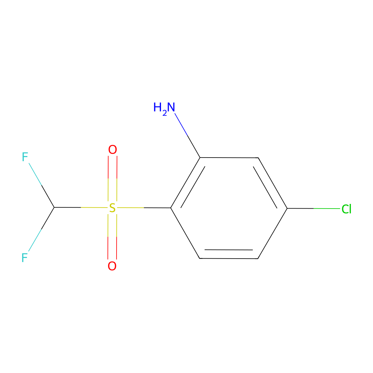 5-Chloro-2-difluoromethanesulfonylaniline molecular structure, CAS 1484928-87-1