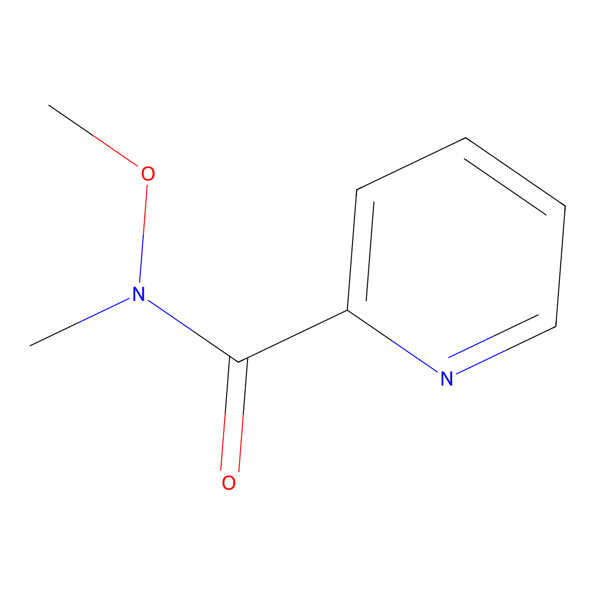N-Methoxy-N-methylpicolinamide molecular structure, CAS 148493-07-6