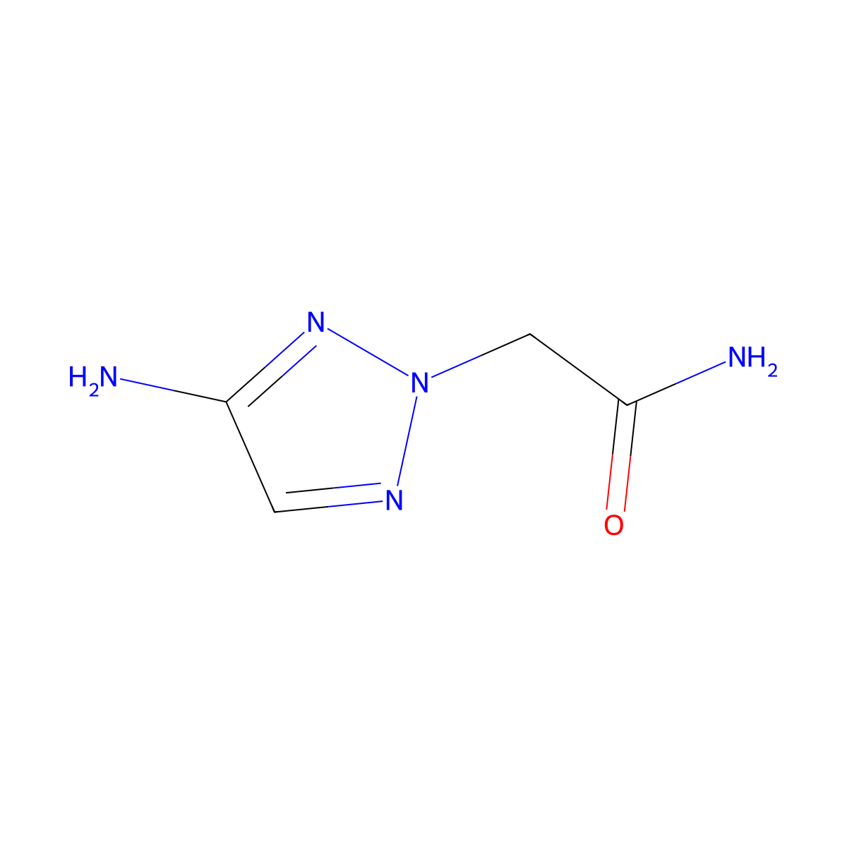 2-(4-Amino-2H-1,2,3-triazol-2-yl)acetamide molecular structure, CAS 1484931-10-3