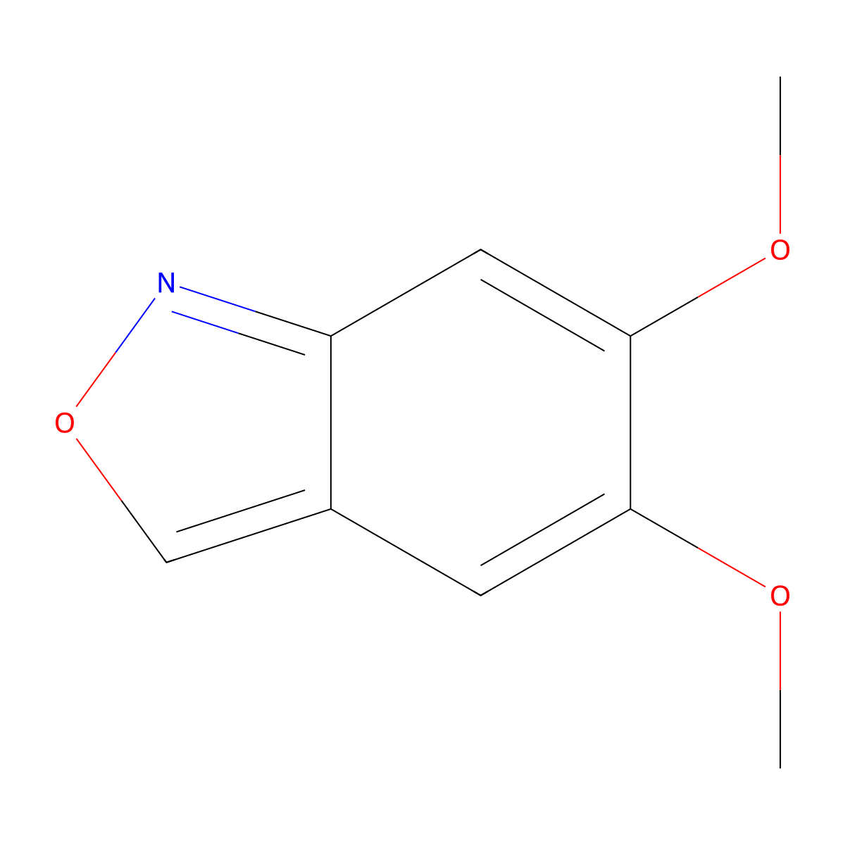 5,6-Dimethoxy-2,1-benzoxazole molecular structure, CAS 148495-00-5