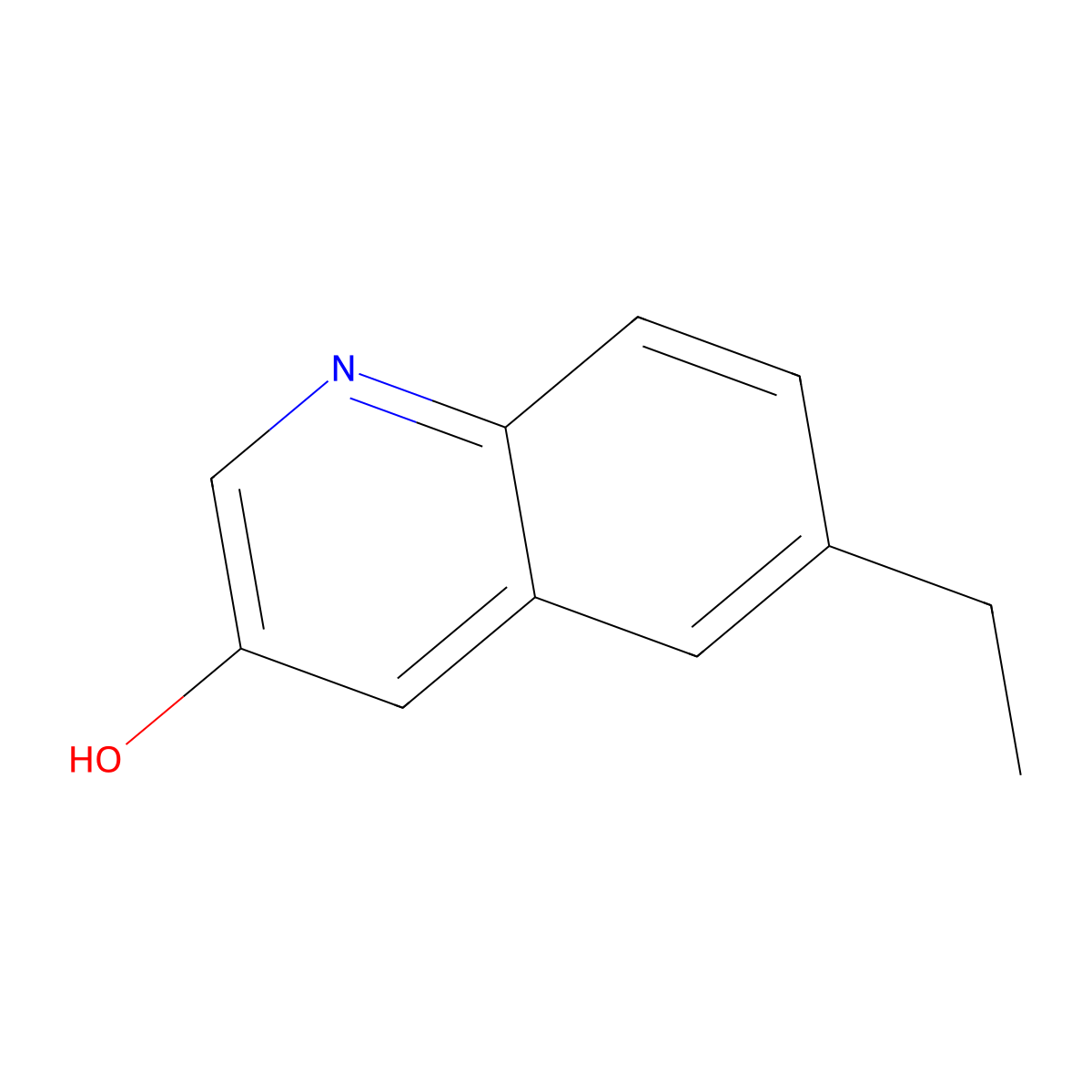 6-Ethylquinolin-3-ol molecular structure, CAS 1484979-35-2