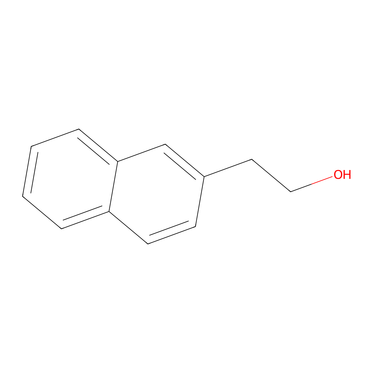 2-Naphthaleneethanol molecular structure, CAS 1485-07-0