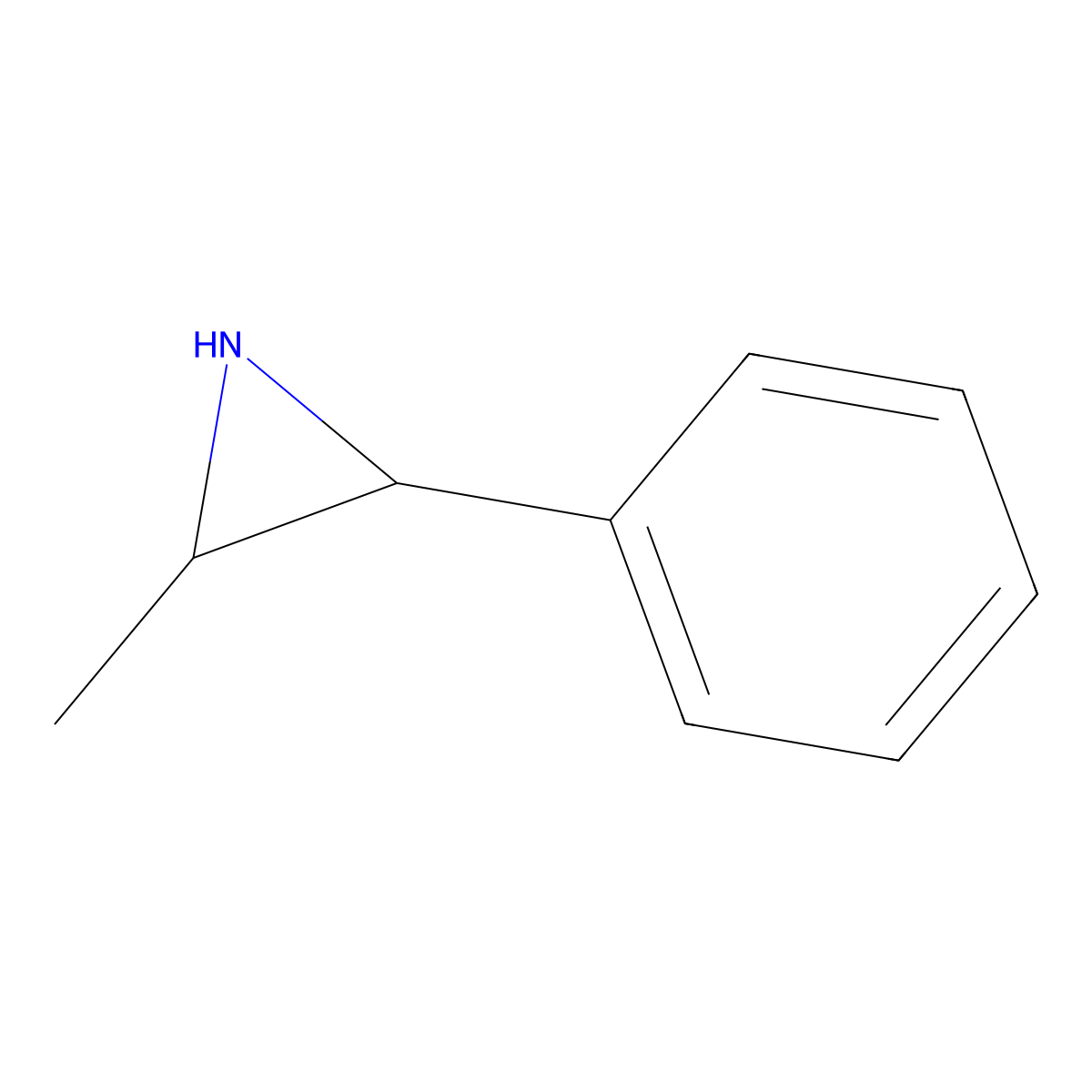 cis-2-Methyl-3-phenylaziridine molecular structure, CAS 1485-13-8