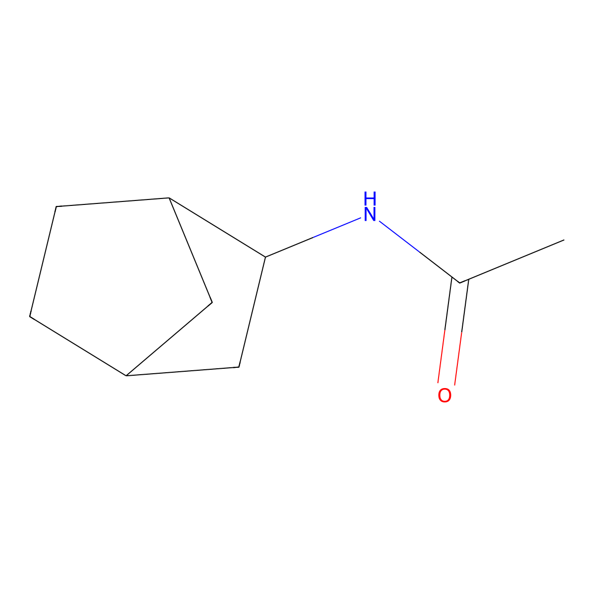 N-(bicyclo[2.2.1]heptan-2-yl)acetamide molecular structure, CAS 1485-59-2