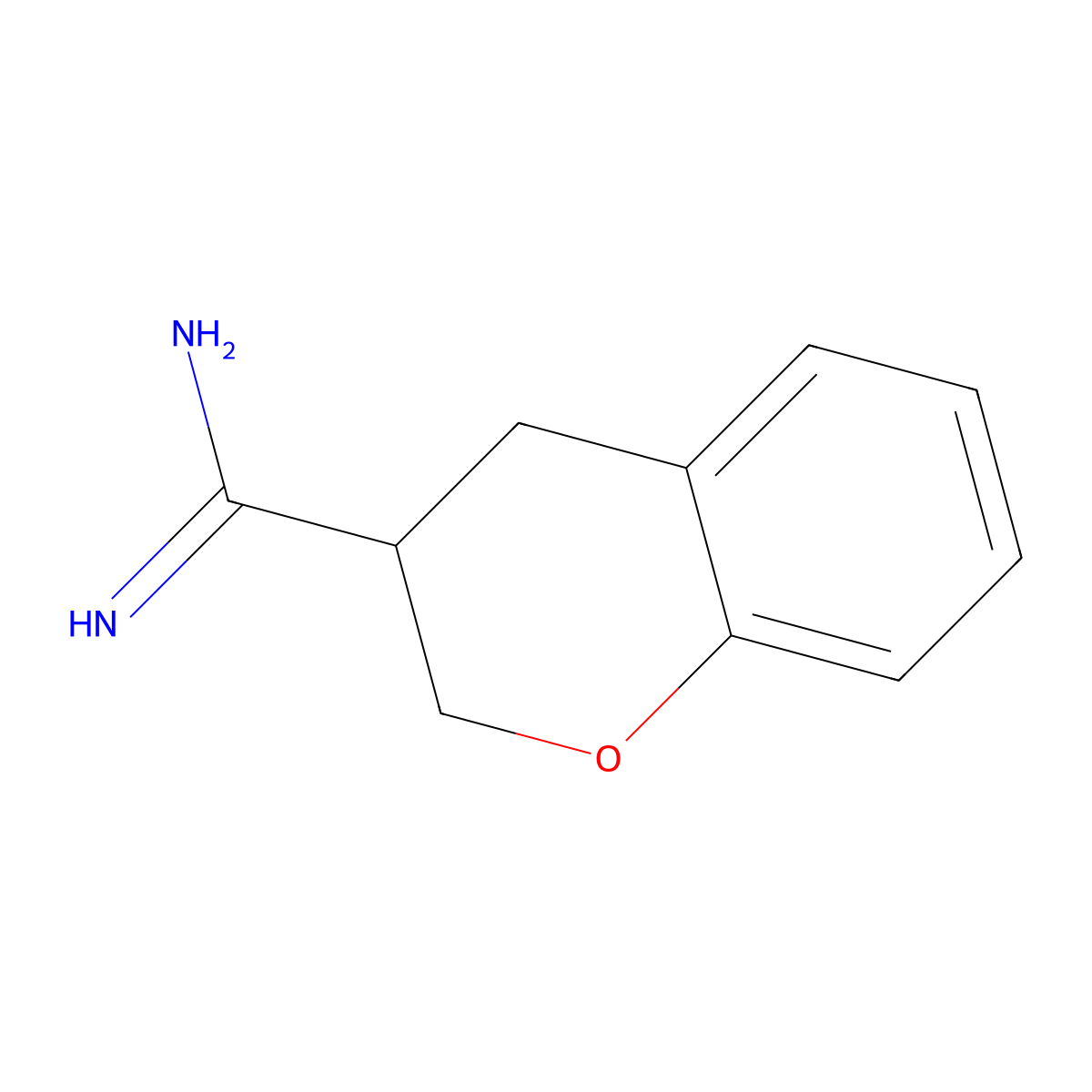 Chromane-3-carboximidamide molecular structure, CAS 1485005-45-5