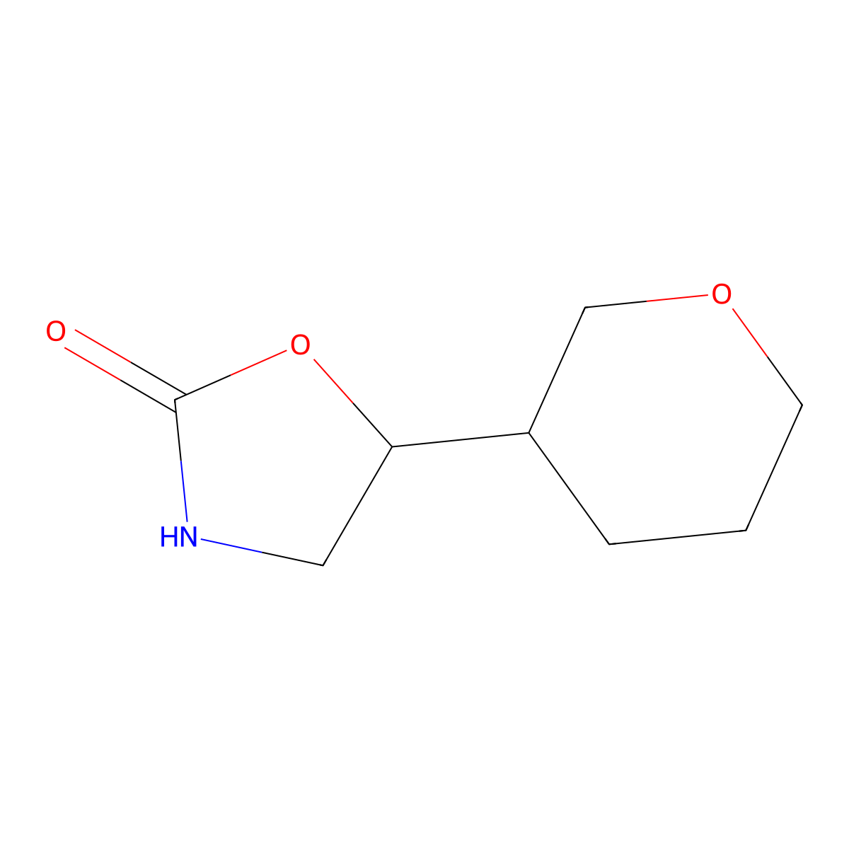 5-(Oxan-3-yl)-1,3-oxazolidin-2-one molecular structure, CAS 1485022-58-9