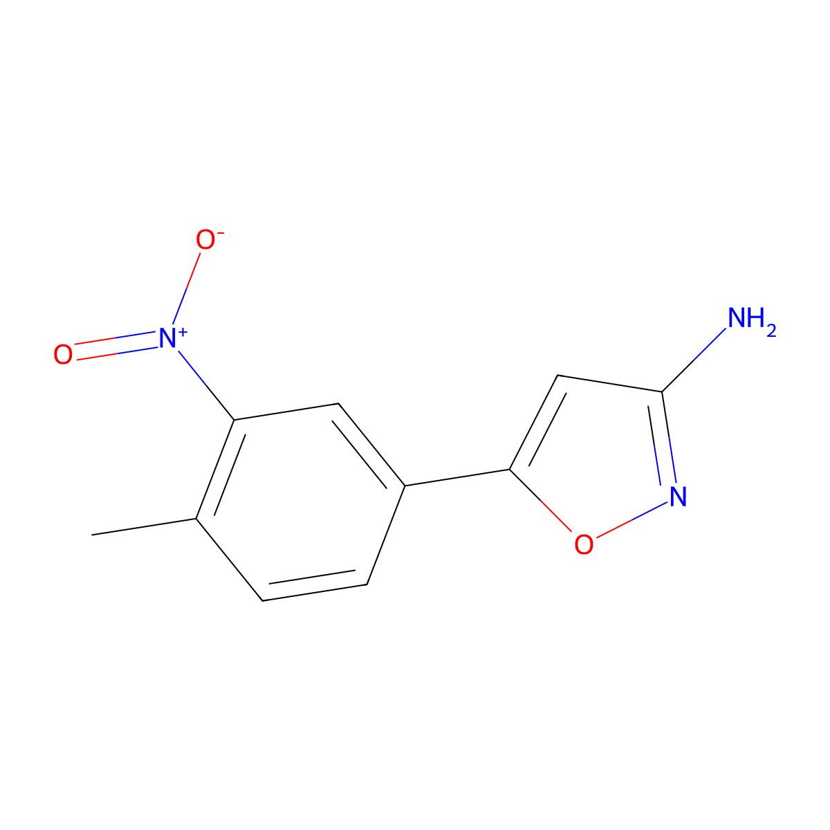 5-(4-Methyl-3-nitrophenyl)isoxazol-3-amine molecular structure, CAS 1485027-12-0