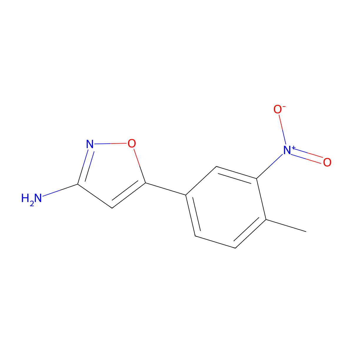 5-(4-Methyl-3-nitrophenyl)isoxazol-3-amine molecular structure, CAS 1485027-12-0